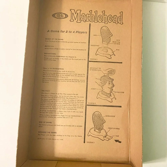 Vintage 1969 Marblehead Board Game  Ideal Marble Landslide in Original Box - Picture 5 of 16